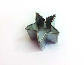 Image of a small star cutter used in cake making