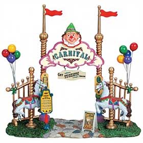 Image of carnival sign by the Lemax Carnival Collection