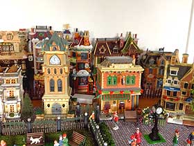 Image of model houses lined along organised streets